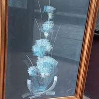 Quadro fiori azzurri 