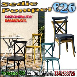 Sedia Krossback Pompei Ottanio Impilabile