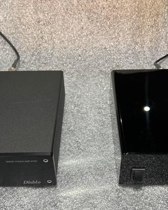 Pre phono Trichord Diablo con alimentatore Dino+