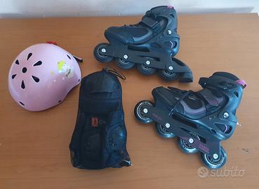 Pattini Roller + caschetto e set protezione 