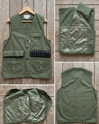 Gilet da Caccia Hello Fox Multitasche Verde Oliva