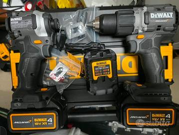 NUOVO KIT 2 AVVITATORI DEWALT MCLAREN COMPLETO 