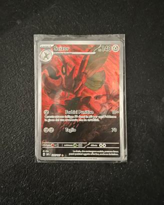 Carta pokemon scizor illustrazione rara