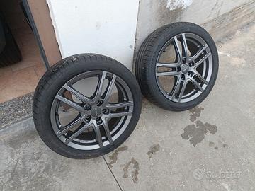 4 Cerchi  e gomme 215/45/17 per audi A1  e simili