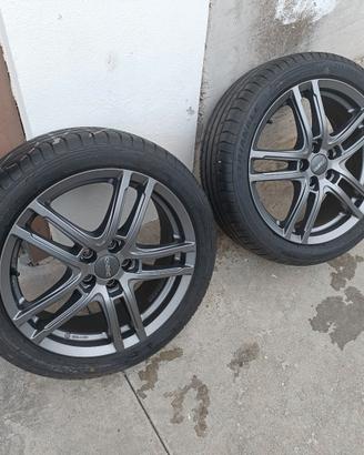 4 Cerchi  e gomme 215/45/17 per audi A1  e simili