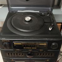 Stereo Sistema audio Giradischi Radio Cassette più