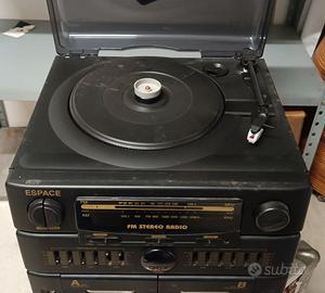 Stereo Sistema audio Giradischi Radio Cassette più