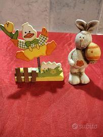 decorazioni pasquali pulcino e coniglietto 
