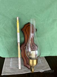 Applique vintage legno vetro