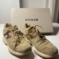 Scarpe Hogan in camoscio e pelle  da donna