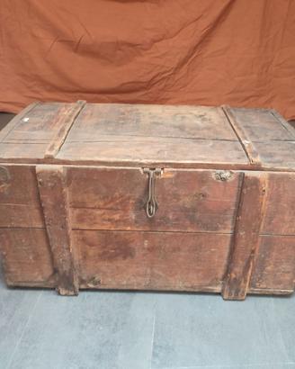 Cassa in legno "vero estratto di carne Liebig"