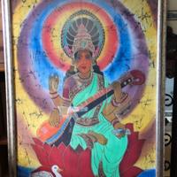 quadro indiano dea Saraswati