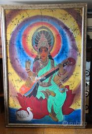 quadro indiano dea Saraswati