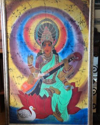 quadro indiano dea Saraswati
