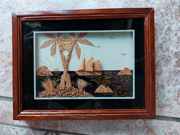 Cornice con decoro in sughero