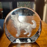 Ferma carte vintage con incisione