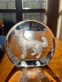 Ferma carte vintage con incisione