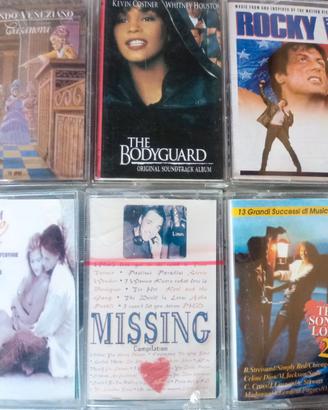 lotto 6 cassette musicali vintage