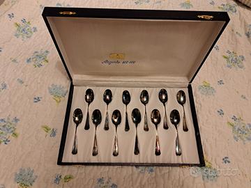 12 cucchiaini in argento 