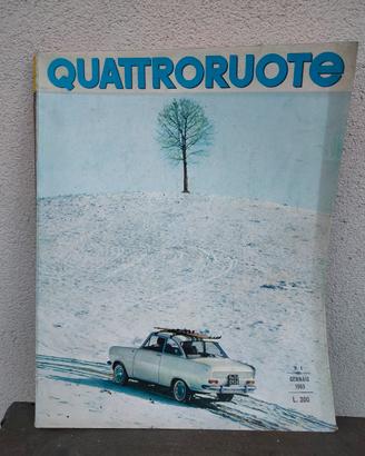 rivista quattroruote n. 1 anno 1965
