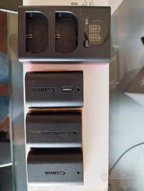 3 Batterie Canon Lp-e6nh e caricabatterie