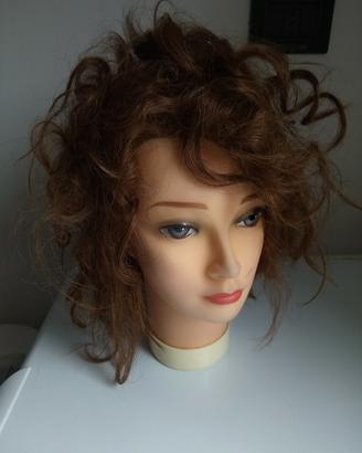 testina capelli veri 