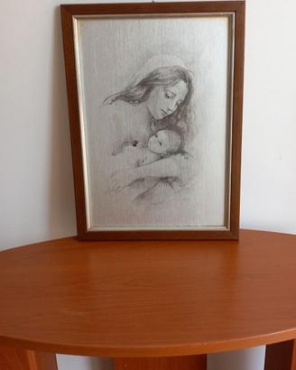 Quadro serigrafato di maternità