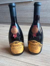 2 bottiglie annata 1987 da collezione