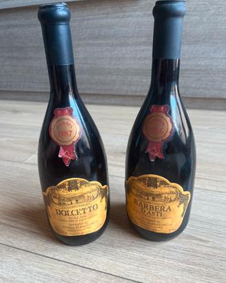 2 bottiglie annata 1987 da collezione