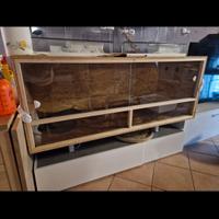 Terrario in OSB, terrario in legno 150 x 60 x 60 