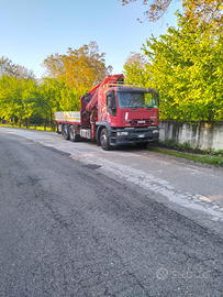 Iveco con gru fassi e impianto jolly word