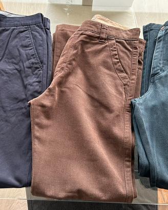 Lotto pantaloni di cotone uomo taglia 48