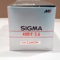 Obiettivo Sigma 400 mm. f. 5.6