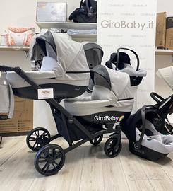 Trio carrozzina GEMELLARE NUOVI✅NEGOZIO GIROBABY🌈
