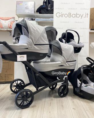 Trio carrozzina GEMELLARE NUOVI✅NEGOZIO GIROBABY🌈