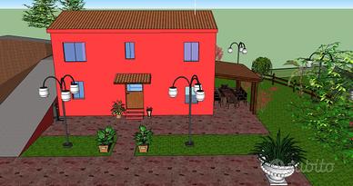 Casa colonica con corte