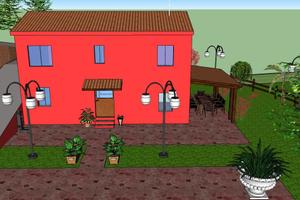 Casa colonica con corte