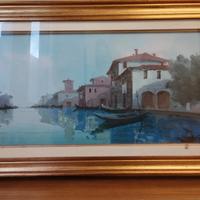 Quadro G.Marangoni  " CHIOGGIA " olio su tela 