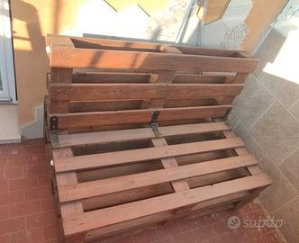 Poltrona pallet autocostruita reclinabile - 120x80