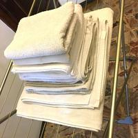 Set 9 asciugamani spugna varie misure