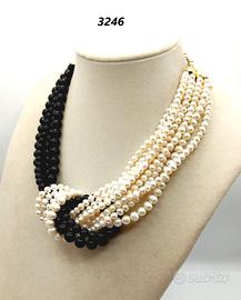 Collana Perle e Onice