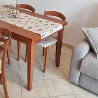 tavolo 120.180x90 in legno + 6 sedie