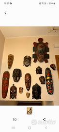 maschere in legno