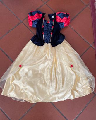 Costume Biancaneve taglia 5/6 anni