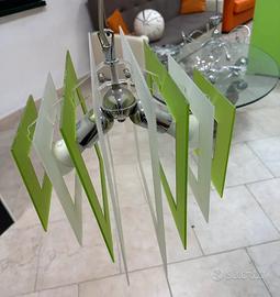 Lampadario verde e Bianco componibile