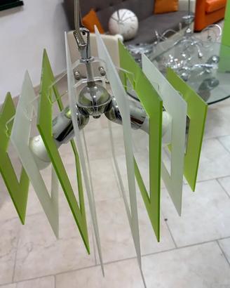 Lampadario verde e Bianco componibile