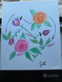 Quadro Cuore Di Fiori