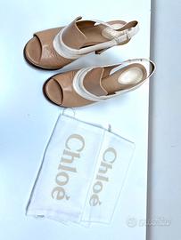 Sandali Chloe’ pelle