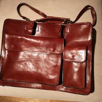 borsa uomo pelle vintage marrone