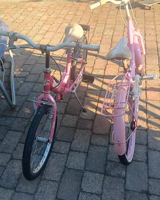 n4 bici da bambina 2 da 16" e 2 da 20" 